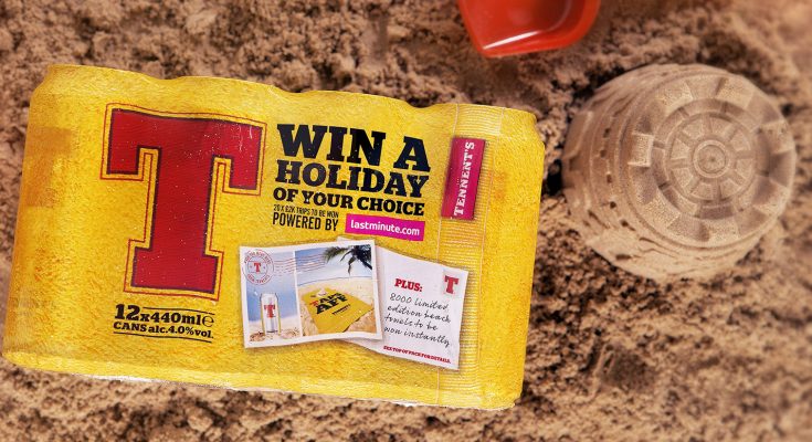 Tennent’s Lager is expanding its ‘Here to serve’ campaign with an on-pack competition offering consumers the chance to win one of 20 lastminute.com holidays worth £2,000 or one of 8,000 limited edition ‘banter branded’ beach towels.