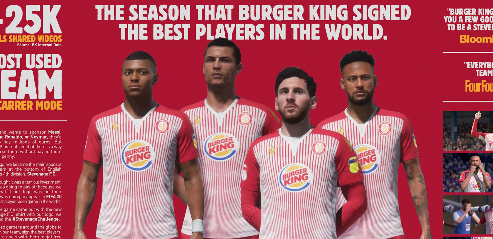 When STEVENAGE and Burger King took over FIFA 20, they sold out of club  shirts and became most used team on Twitch